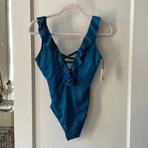 NWT Shade & Shore Teal One Piece